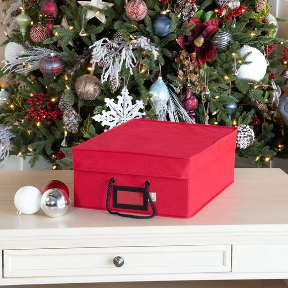 Bags [Christmas Ornament Storage Box with Dividers] - (Holds 48 Ornaments‎ - Picture 3 of 9
